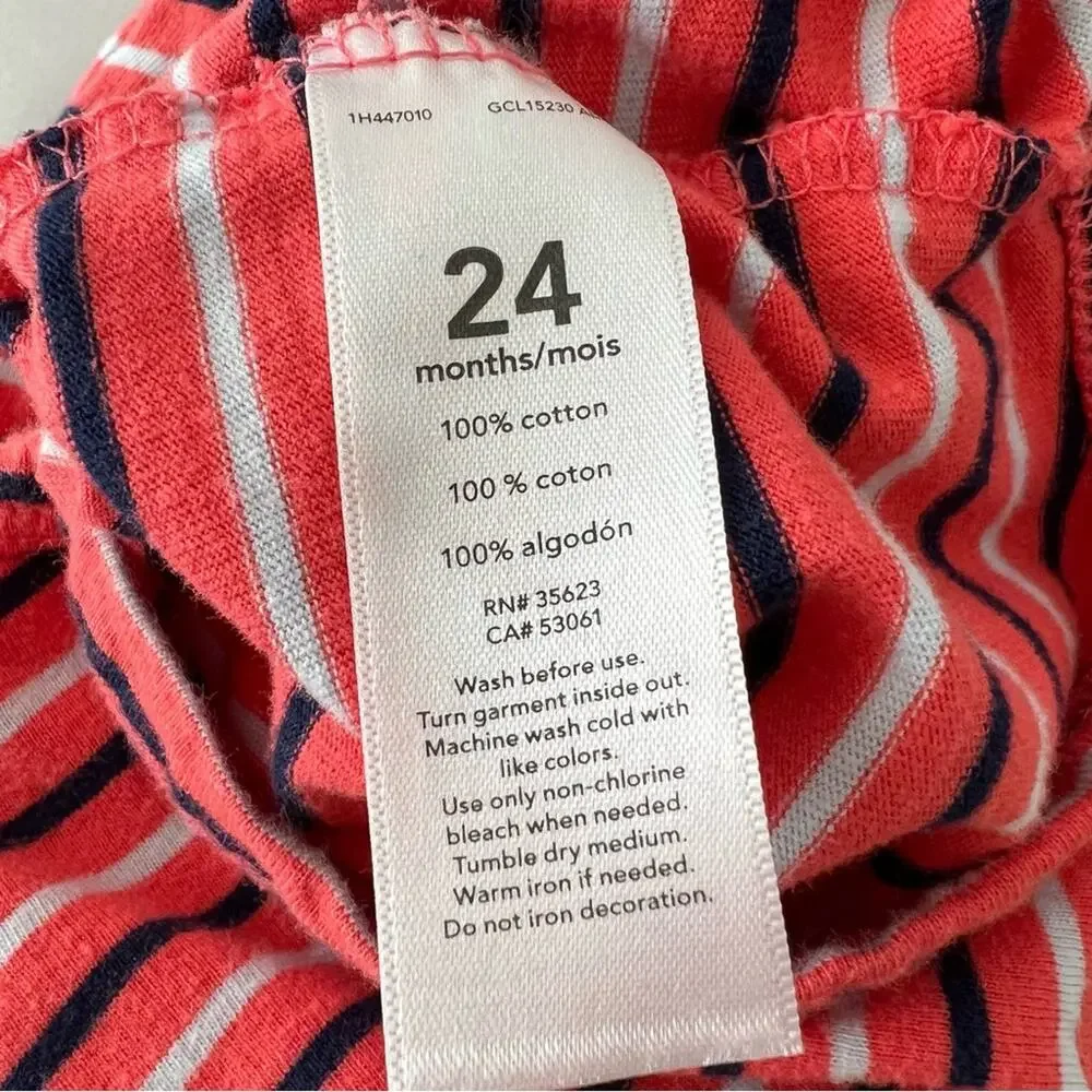 Carter’s striped polo onesie bodysuit short sleeve red orange navy blue white